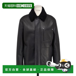 香港直邮Dior 翻领夹克 613L321A8002皮衣