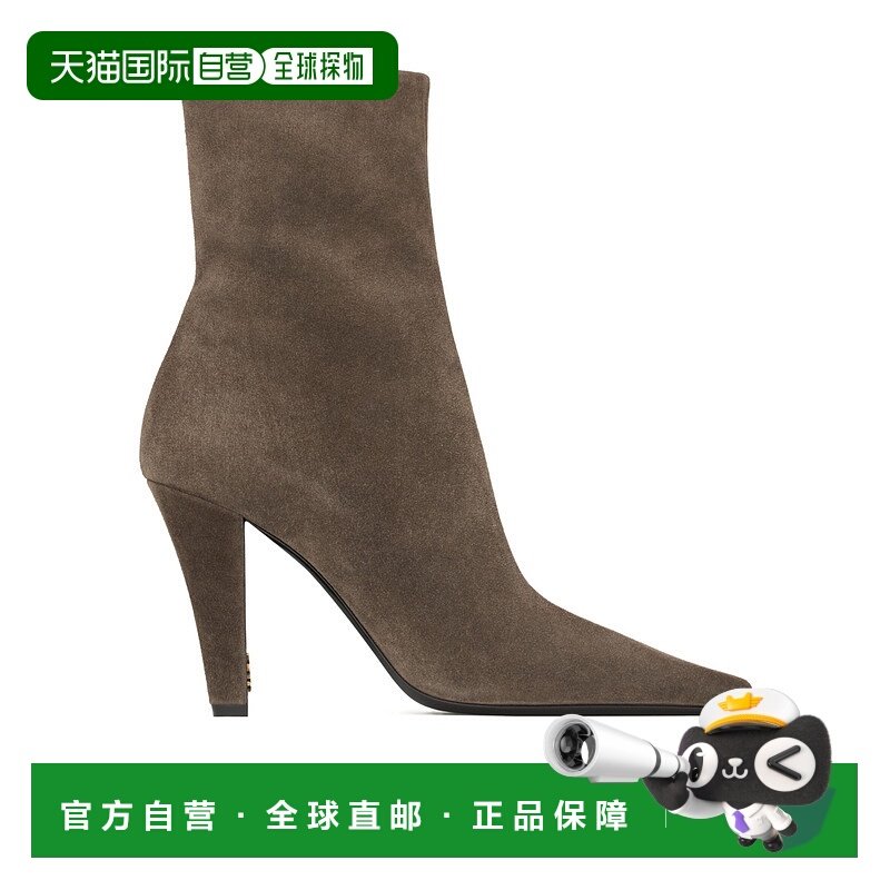 香港直邮Saint Laurent 方头短筒靴 80667427DAB高跟短靴,女鞋,时装靴,淘宝优惠券,粉丝福利购,淘宝优惠卷