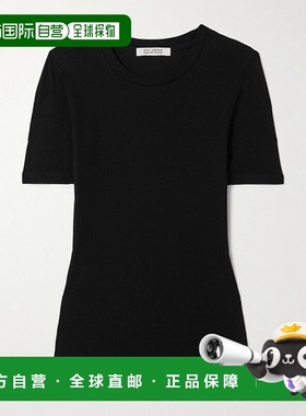 香港直邮NILI LOTAN 女士 Elin 棉质羊绒混纺T恤 12863K175BLK