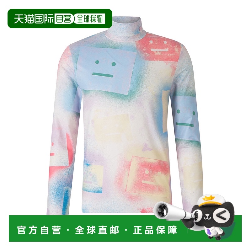 香港直邮Acne Studios 面部图案T恤 CL0284长袖