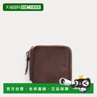 自营欧洲直邮RALPH LAUREN拉夫劳伦RRL皮革拉链钱包