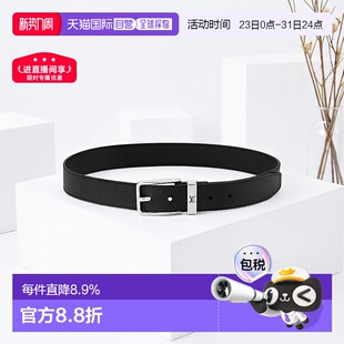 自营1h可退 Taiga皮革银扣男皮带腰带 欧洲直邮LV路易威登皮带男士