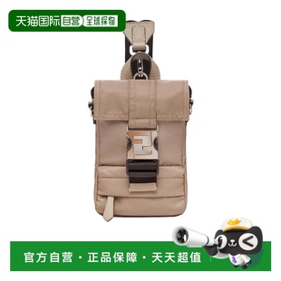 淺棕色徽標(biāo)斜挎包時尚 香港直發(fā)FENDI芬迪男士 百搭7VZ068AGQT