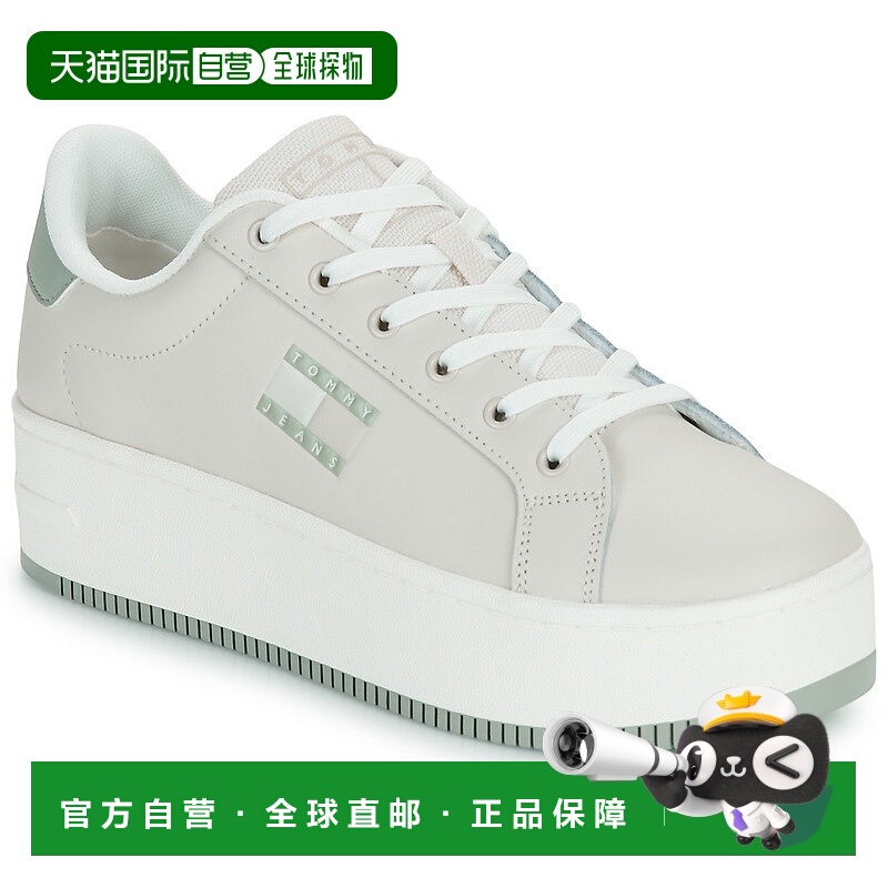欧洲直邮Tommy Jeans 女士 TJW FLATFORM ESS 低帮板鞋 米色女鞋
