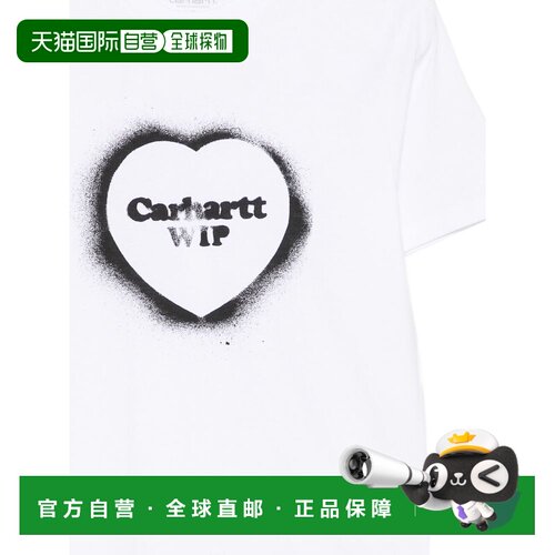 香港直邮CARHARTT WIP 女士 SPRAY 心形徽标印花T恤 I036907CO02X