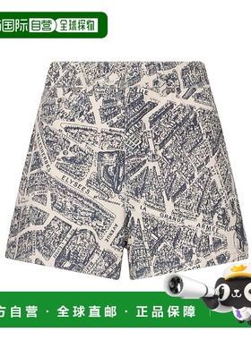 1h可退 香港直邮DIOR 迪奥 女士 腰带环牛仔短裤 422P83A3980