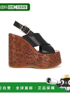 1h可退 香港直邮Chloe 蔻依 女士 Maxime 坡跟鞋 C24A02YLU