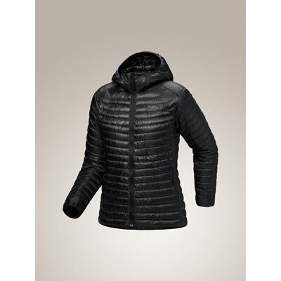 自营1h可退 欧洲直邮Arcteryx始祖鸟 Cerium SL女士黑色尼龙连帽