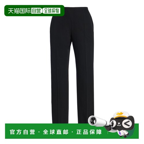 香港直邮The Row 女士 Cyril 羊毛直筒裤 BLACK 【付后1h可退】