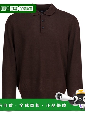 1h可退 香港直邮VINCE 男士 美利奴羊毛Polo衫 M05196453A605PRTB