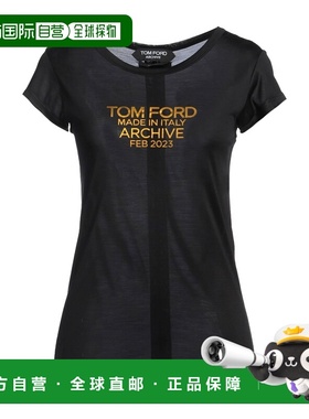 香港直邮Tom Ford 汤姆 福特 女士 T恤 black黑色 舒适时尚
