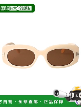 1h可退 香港直邮Tom Ford 汤姆 福特 女士 奶油色白色醋纤太阳眼