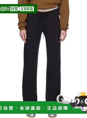 1h可退 香港直邮SKIMS 女士 黑色 Cotton Jersey Straight Leg 长