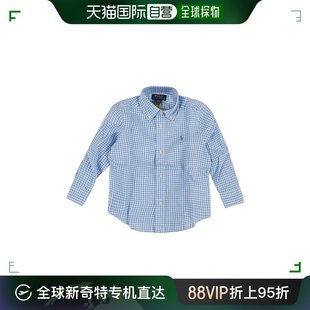 男童 Polo 格纹衬衫 Lauren 长袖 拉夫 Ralph 香港直邮Polo 劳伦 童