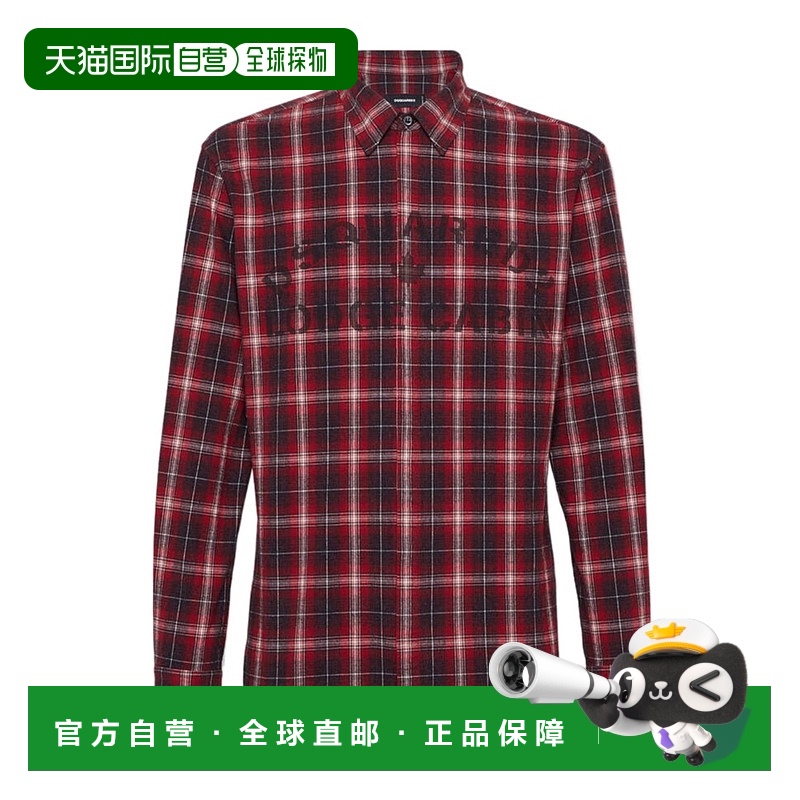 香港直邮Dsquared2 二次方 男士 格纹衬衫 S74DM0918D35161长袖
