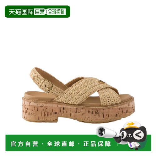1h可退 Prada 钩编厚底凉鞋 1X269O2C2TF055编织鞋