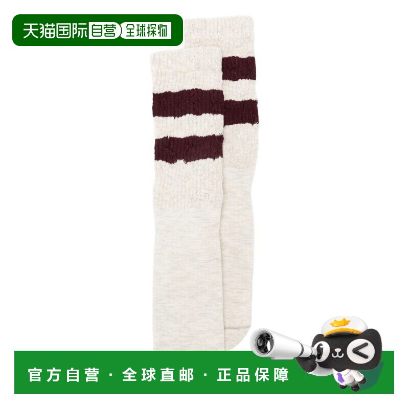 香港直邮GOLDEN GOOSE 男士 GOOSE 金色条纹袜子 GU00883P0004886