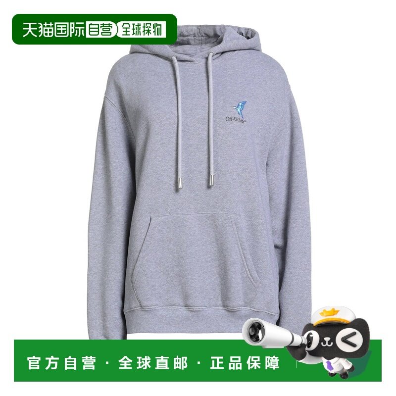 香港直邮off-white 女士 连帽卫衣 grey灰色 舒适时尚