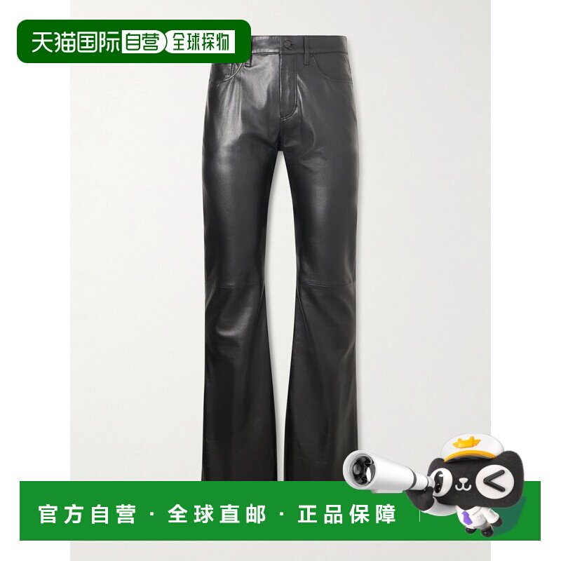 Acne Studios 艾克妮 男士 喇叭拼接皮革裤子 BK0【付后1h可退】图片