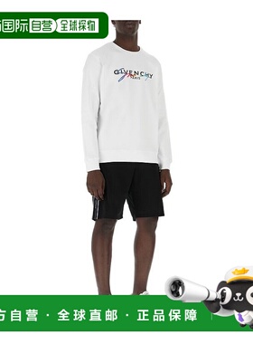 香港直邮Givenchy 彩虹刺绣徽标长袖卫衣 BMJ03C30AF