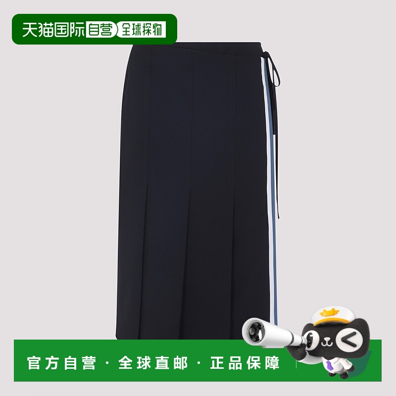 香港直邮Marni 玛尼 女士 初剪羊毛中长半身裙 GOMA0741Q0TW839