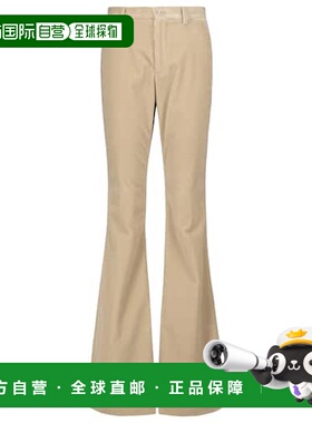 香港直邮Etro 艾特罗 女士 高腰灯芯绒长裤 000294棕色休闲裤