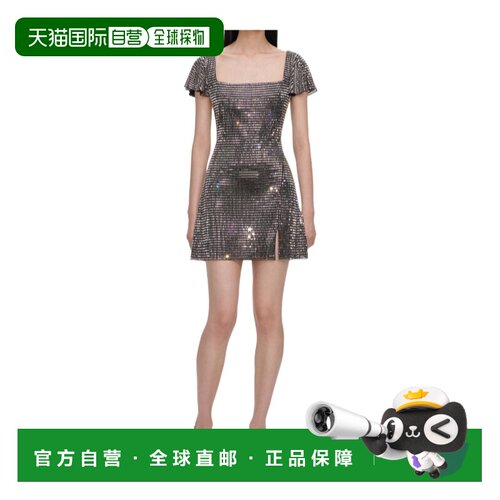 Self-Portrait 水钻网纱迷你连衣裙 AW26-165S