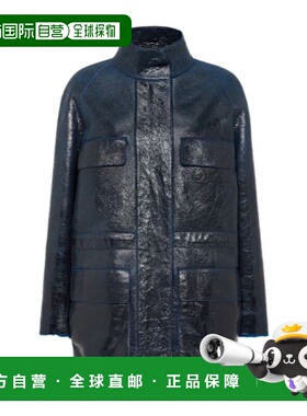 香港直邮Fendi 长袖皮夹克 FM5379AOND