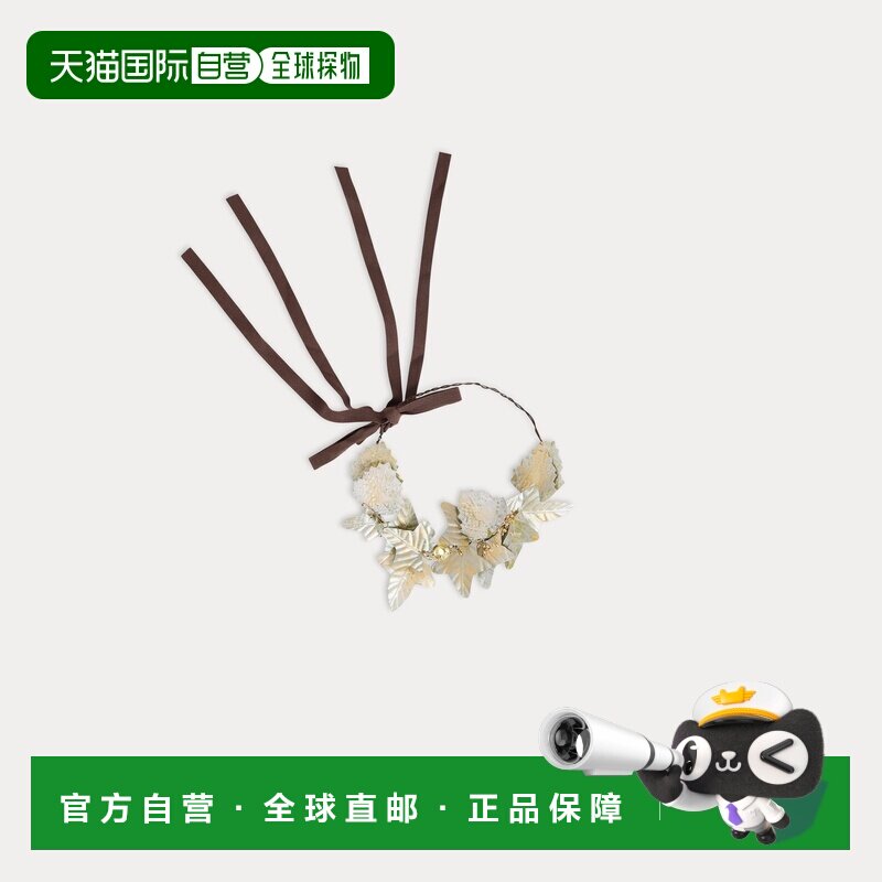 自营欧洲直邮Bonpoint小樱桃 圣诞叶金色皇冠