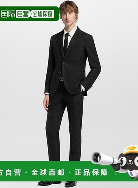 自营1h可退 欧洲直邮LV路易威登 Pont Neuf系列男士黑色羊毛logo