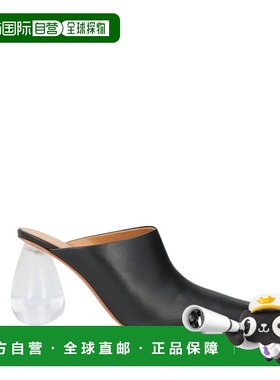 香港直邮LOEWE 罗意威 女士 Mules 木屐 BLACK 黑色单鞋时尚舒适