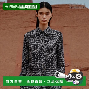 BURBERRY 女士衬衫 8090732B9593博柏利桑蚕丝长袖