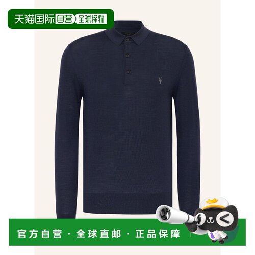 1h可退 香港直邮ALL SAINTS 男士T恤 100169995117001 CO 深蓝色