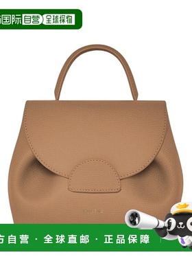 自营欧洲直邮POLENE Numero Un Nano灰色荔枝纹小牛皮手提单肩包