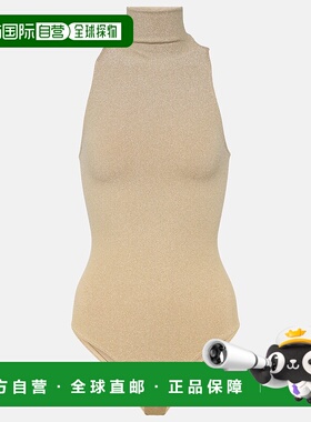 1h可退 香港直邮Wolford 女士 褪色光面高领连体衣 001012性感