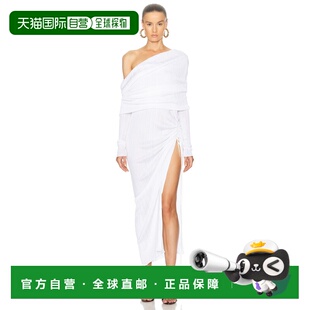 1h可退 香港直邮alaia 女士 露肩不对称连衣裙 9R24586M886