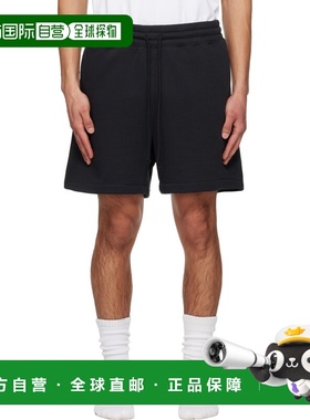 1h可退 香港直邮SKIMS 男士 黑色 Cotton Fleece Relaxed 短裤 BO