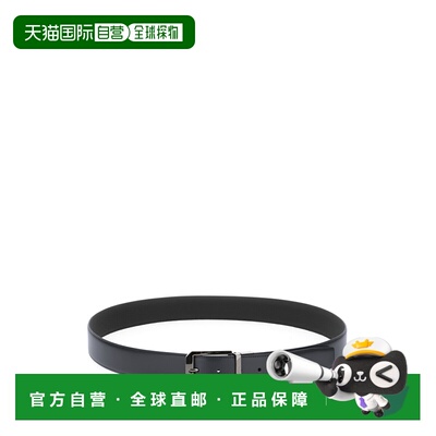 1h可退 香港直邮zegna 杰尼亚 男士 黑色皮带腰带 B011RZLHAVG