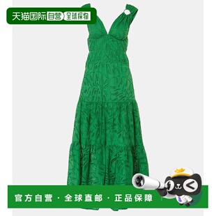 1h可退 香港直邮FARM RIO 女士 Monstera 层叠棉质长款连衣裙长裙
