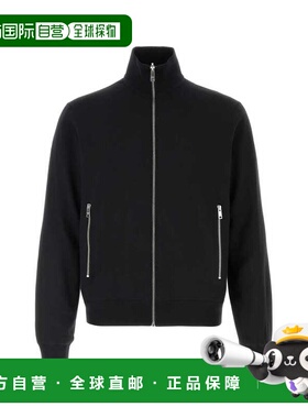 1h可退 香港直邮Prada 普拉达 男士 黑色羊毛可反穿针织开衫 UMC0