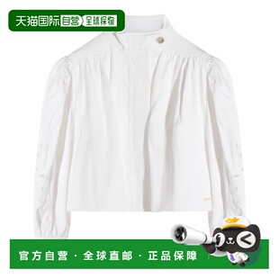白色棉质上衣童装 女童 C20837117 蔻依 香港直邮Chloe