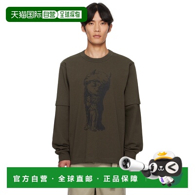 香港直邮Sacai 男士 卡其色 Where The Wild Things Are 系列 T