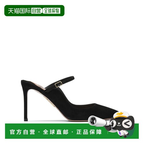 香港直邮AQUAZZURA/Mary Jane 80mm女士穆勒鞋 支付后1h可退