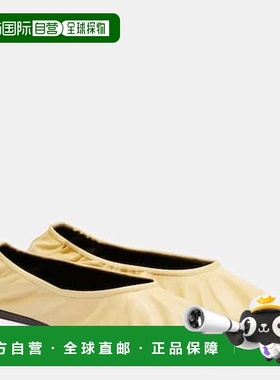 香港直邮The Row 女士 Liisa 皮质芭蕾舞鞋 yellow黄色 舒适时尚