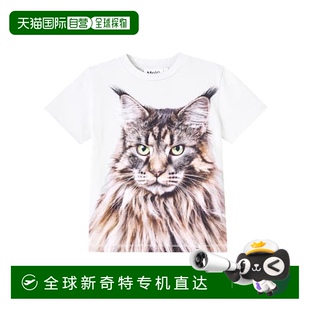 Roxo 1h可退 男童 印花棉質(zhì)針織T恤童裝 香港直郵Molo white白色