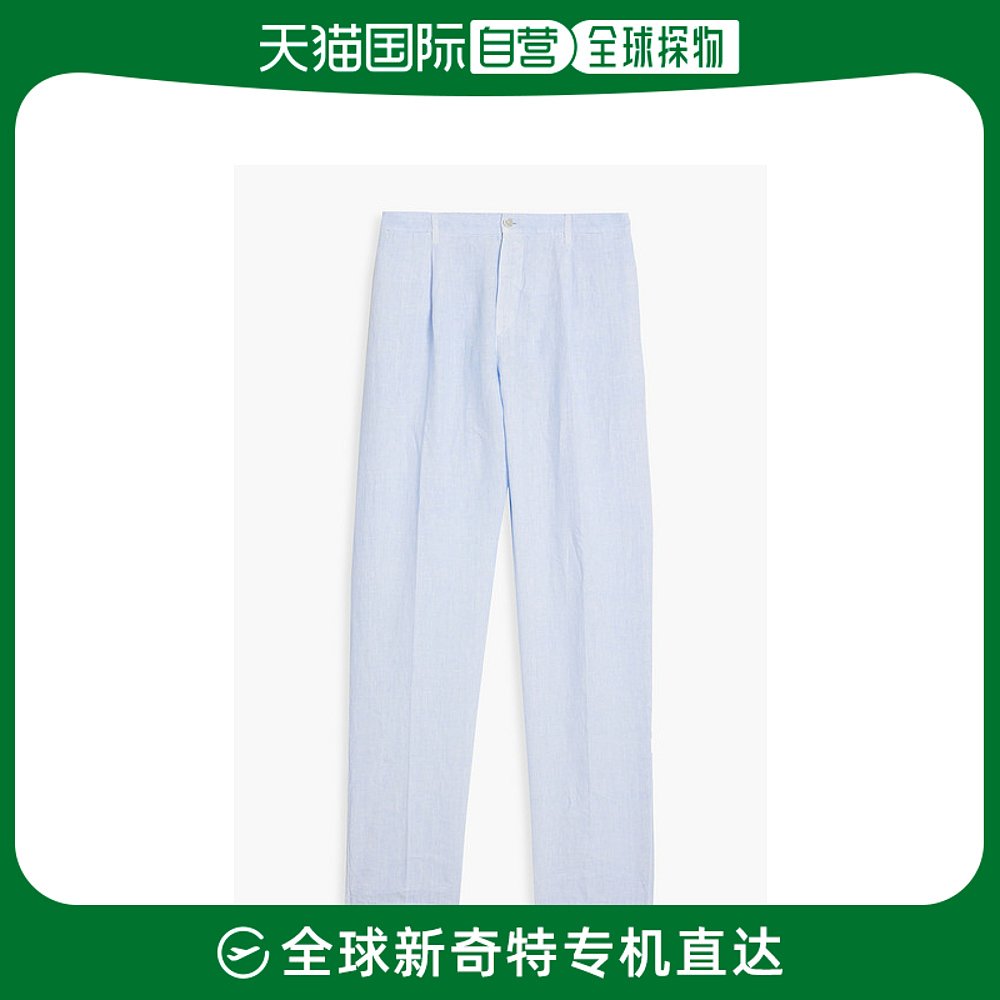 香港直邮120% Lino 男士亚麻长裤