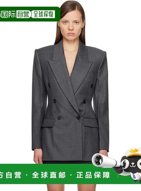 香港直邮Givenchy 纪梵希 女士 灰色双排扣西装外套 BW30M81YJ7