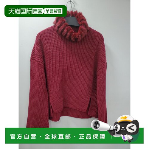 香港直邮FENDI 女士针织衫 FZY720A58YF0GXR AW2021 红色 高领套