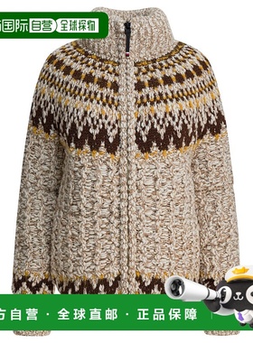 1h可退 香港直邮moncler 盟可睐 女士 带里衬针织开衫 9B00013M79