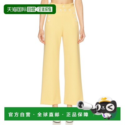 香港直邮Bode 女士 Riding 斜纹布水手裤子 WRF24BT014女装休闲裤